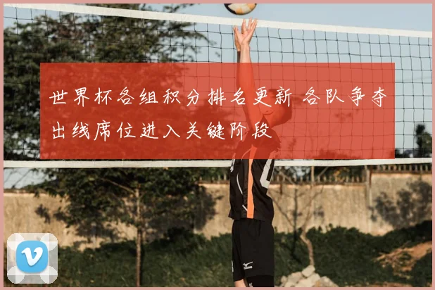世界杯各组积分排名更新 各队争夺出线席位进入关键阶段